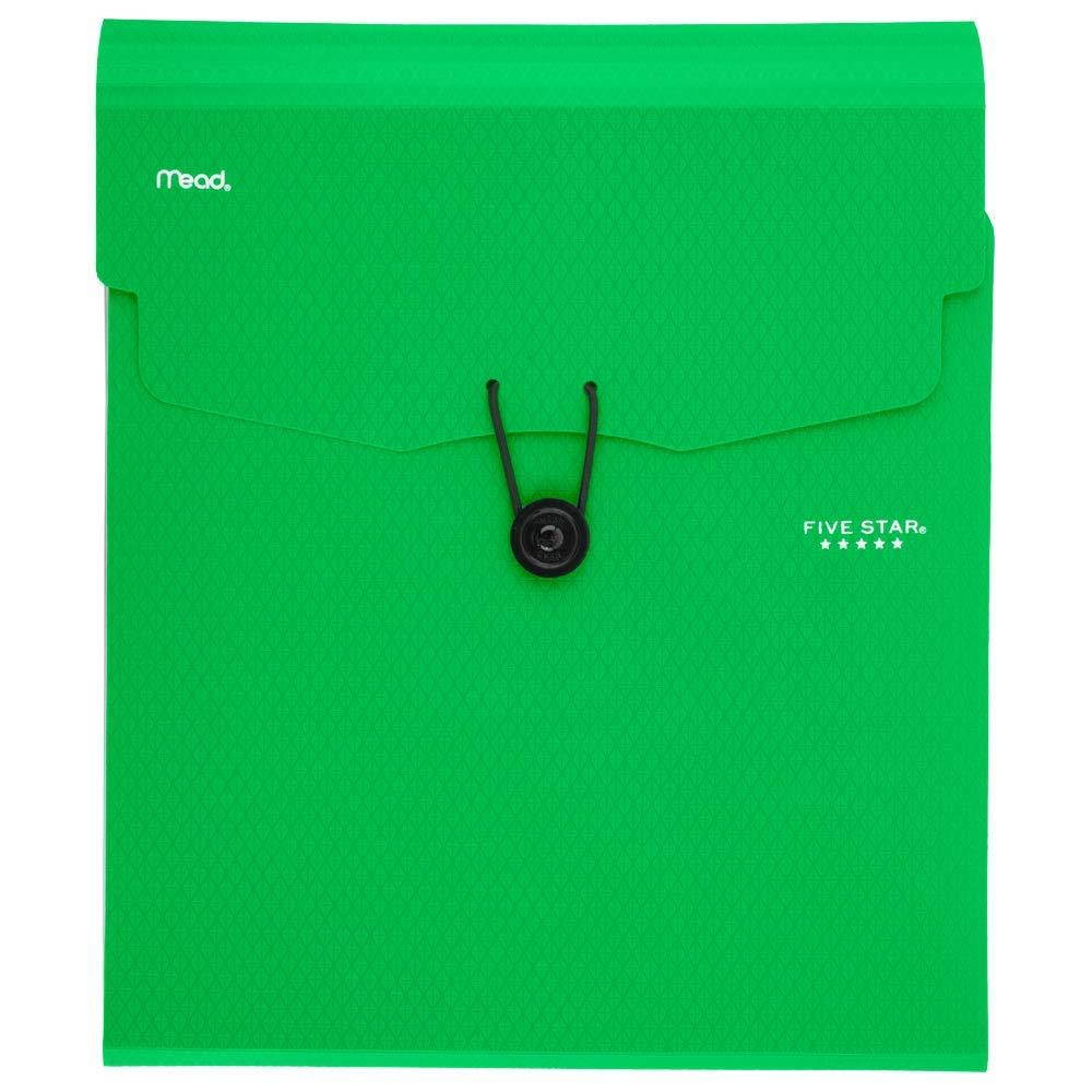 Five Star Expanding File Folder, 5-Pocket Vertical Expandable File Folder, Green (72695)