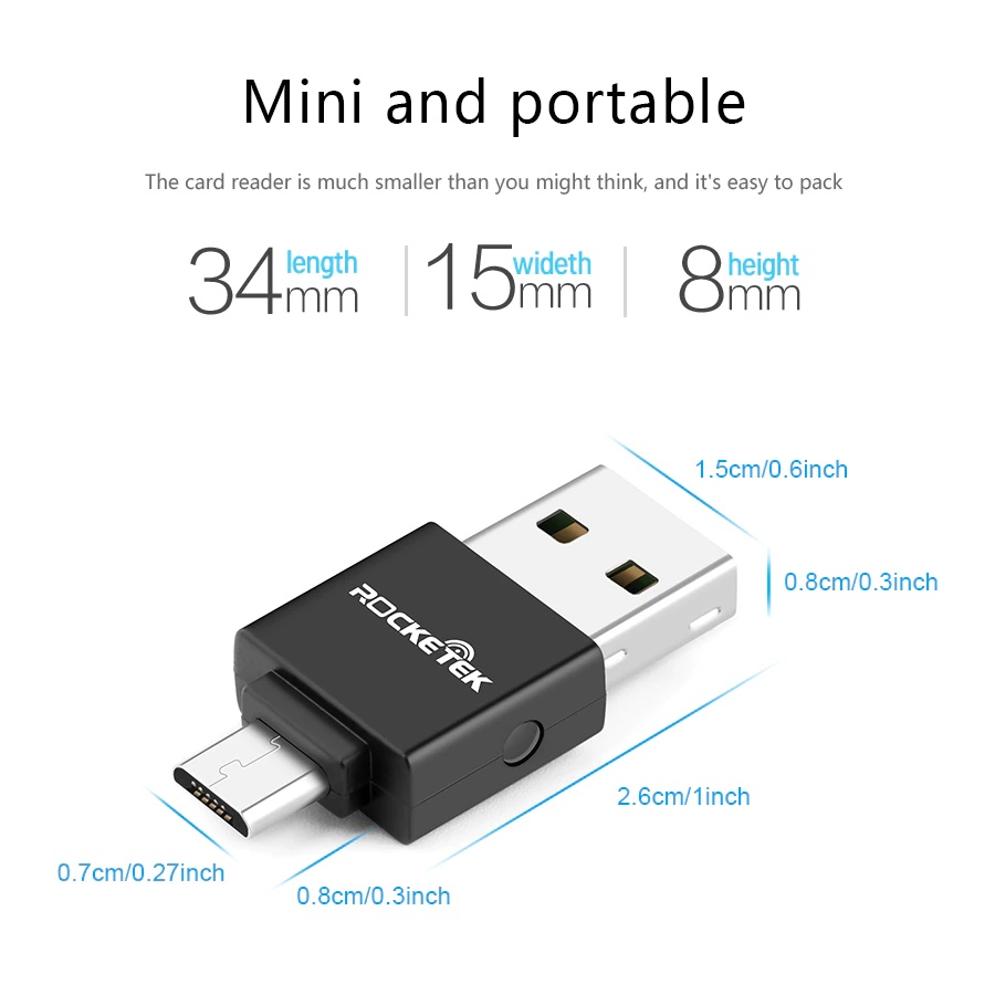 Misskit high quality micro usb 2.0 multi memory otg phone card reader adapter for TF micro SD pc computer laptop accessories.