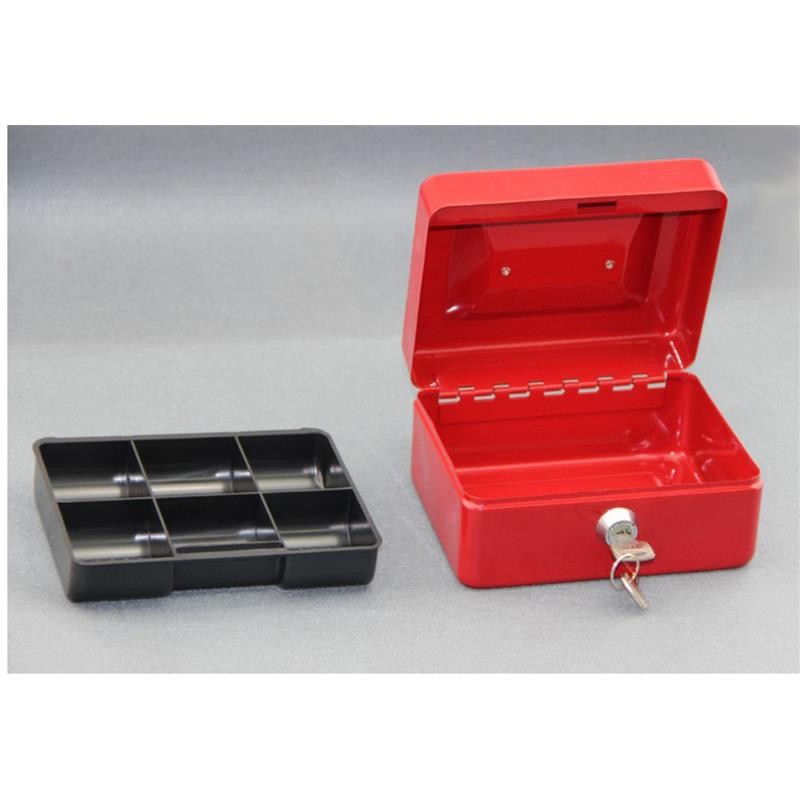 Cash Box with Money Tray Lock Steel for Cashier Money Safe Security