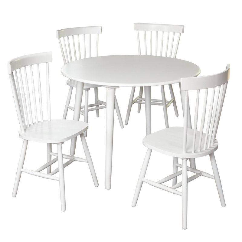 5pc Ravenna Dining Set White - Buylateral