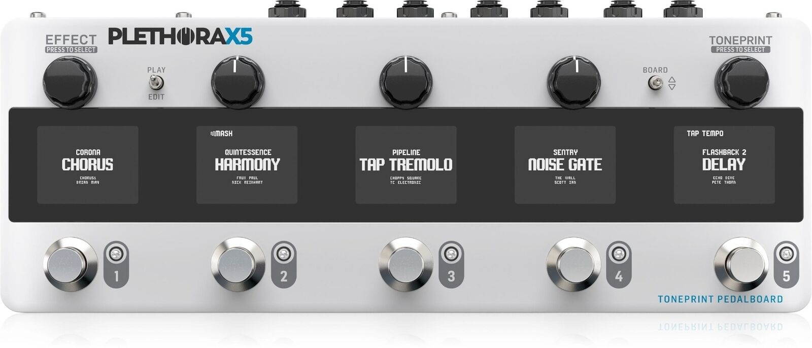 TC Electronic PLETHORA X5 TonePrint Multi-FX Pedalboard