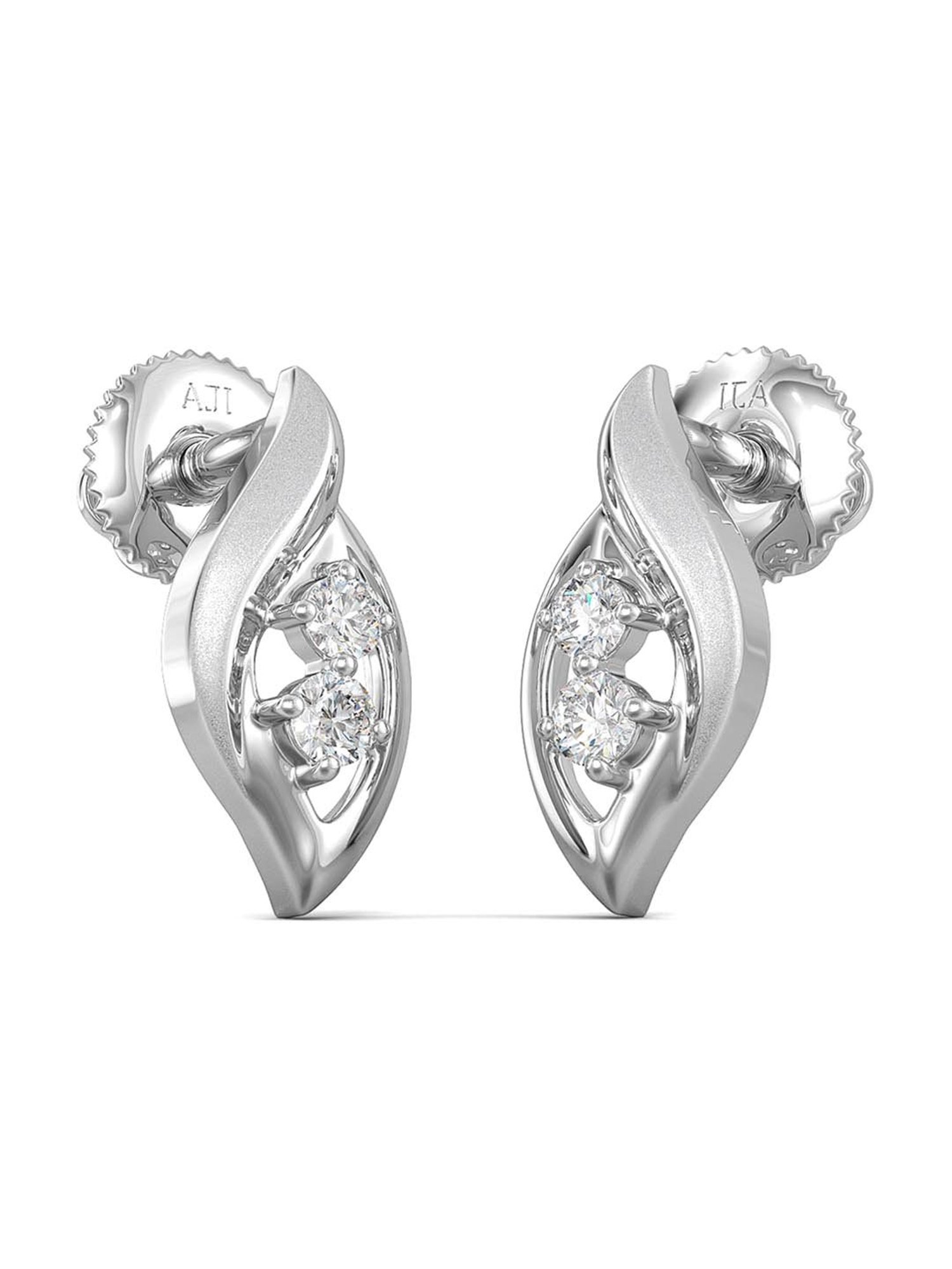 Joyalukkas 950 Platinum & Diamond Earrings for Women
