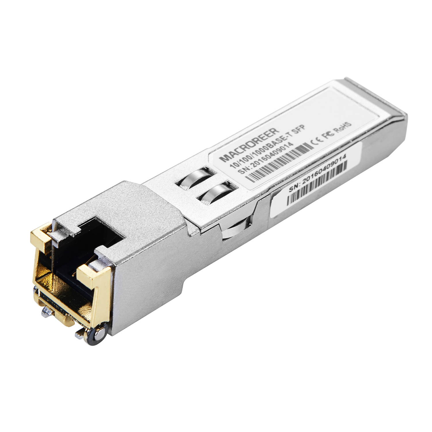 Macroreer Fiber Optic Transceiver Force10 Compatible GP-SFP2-1T Gigabit RJ45 Copper SFP Transceiver Module Mini-GBIC 1000Base-T SFP