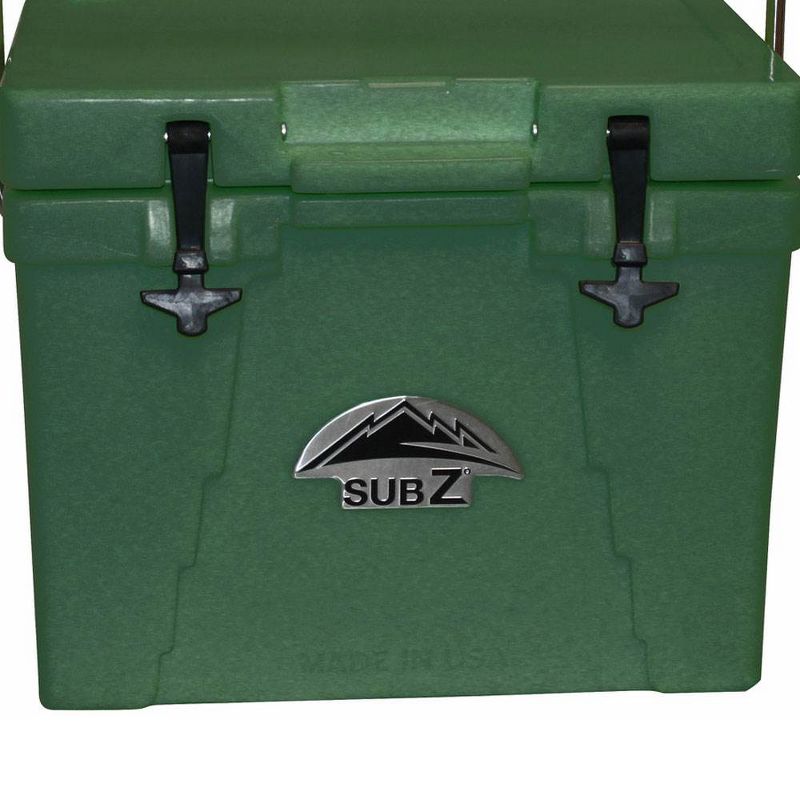 Sub Z 23 Quart Double Wall Insulated Portable Cooler with Handle, Forest Green