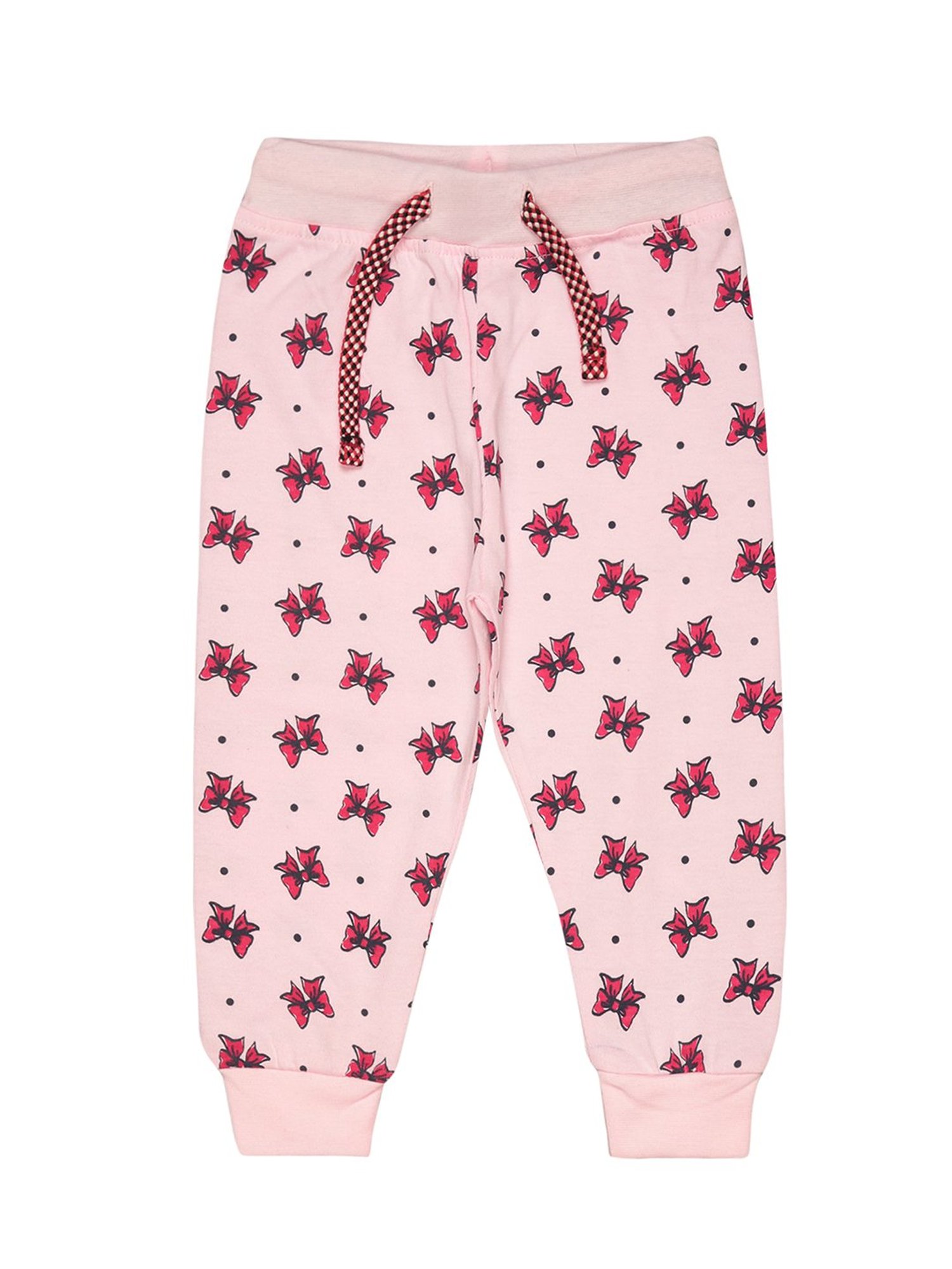 Bodycare Kids Light Pink Printed Trackpants