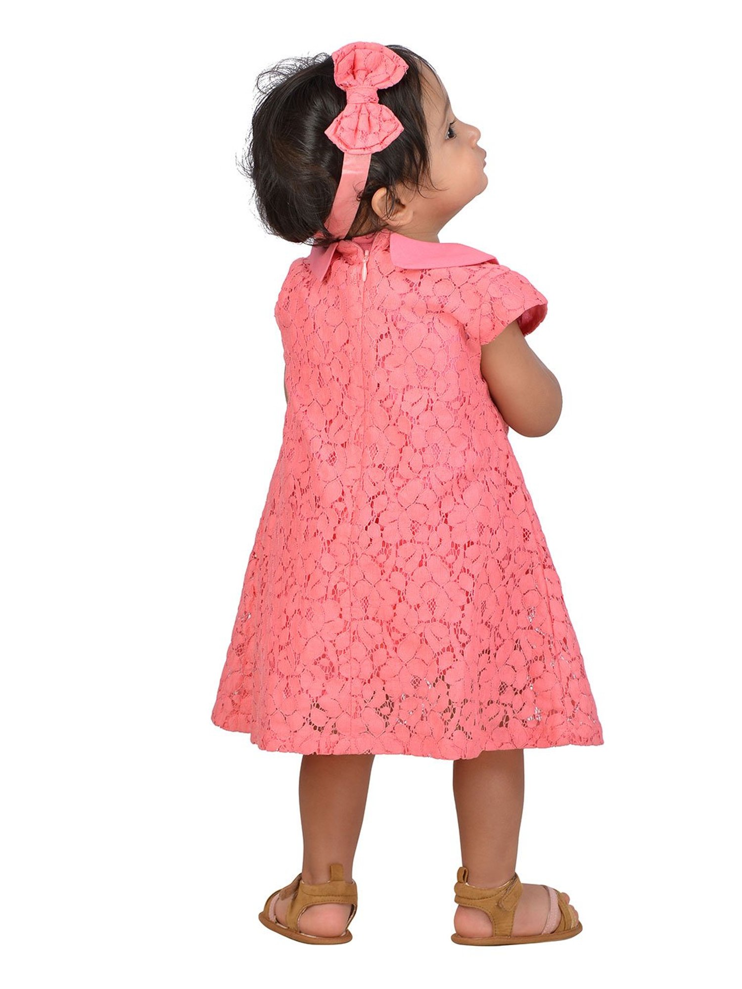 KidsDew Kids Pink Lace Dress