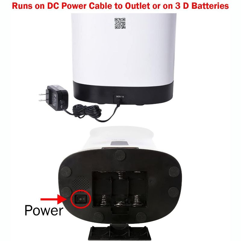 Arf Pets Automatic Pet Feeder Food Dispenser for Small Animals with Progammable Timer Up to 4 Meals a Day