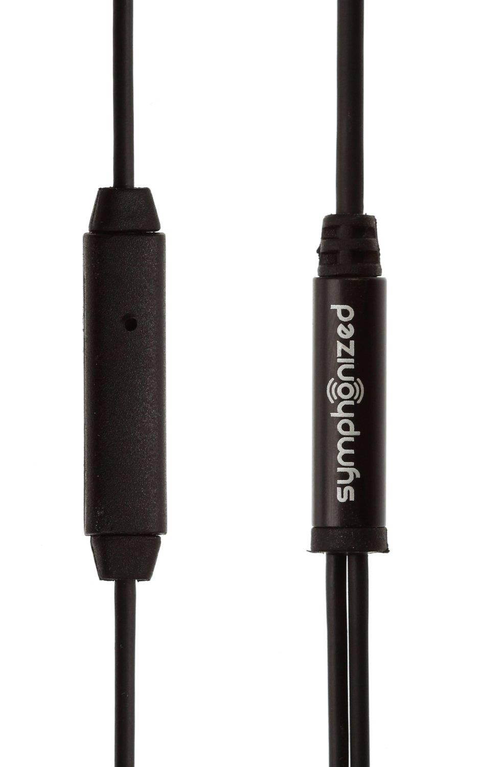 Symphonized GLXY Premium Genuine Wood In-ear Noise-isolating Headphones with Mic and Nylon Cable (Cherry)