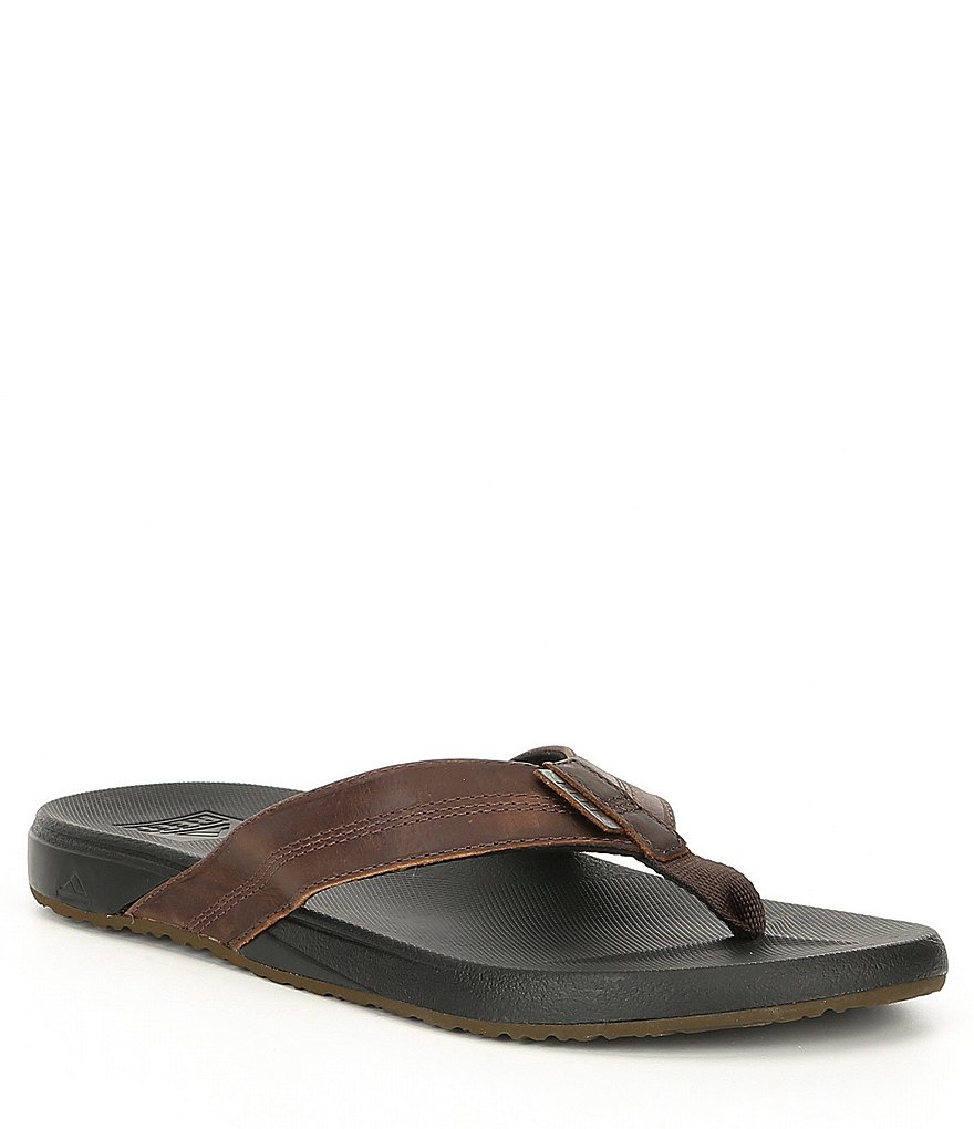 Reef Men's Cushion Bounce Phantom Leather Flip Flops