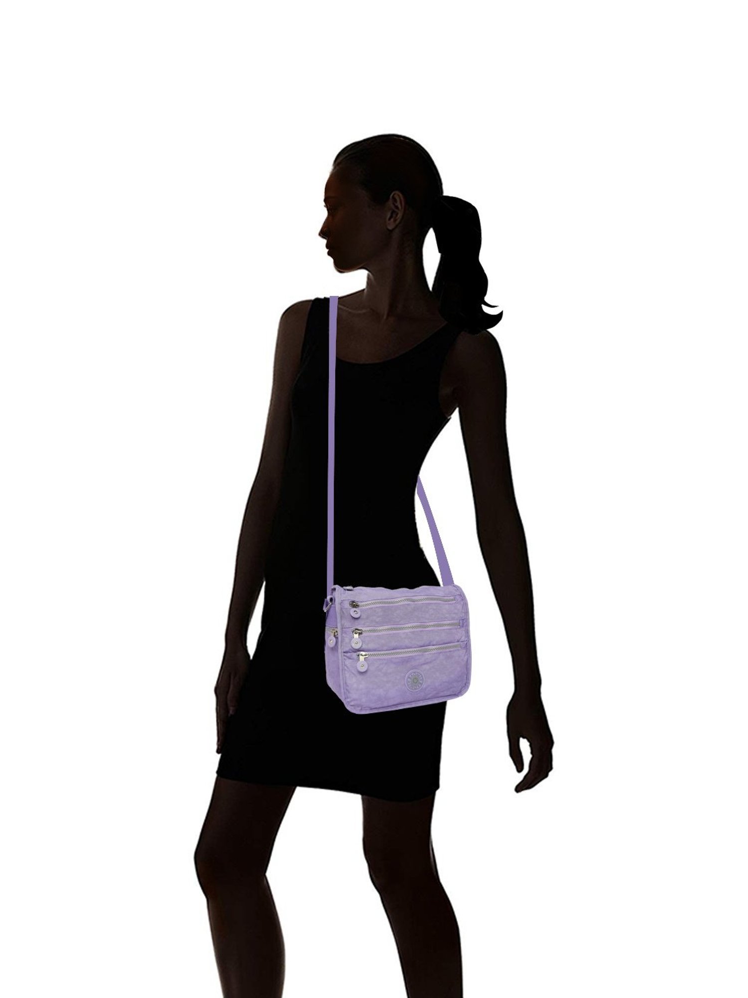 Baomi Purple Solid Medium Cross Body Bag