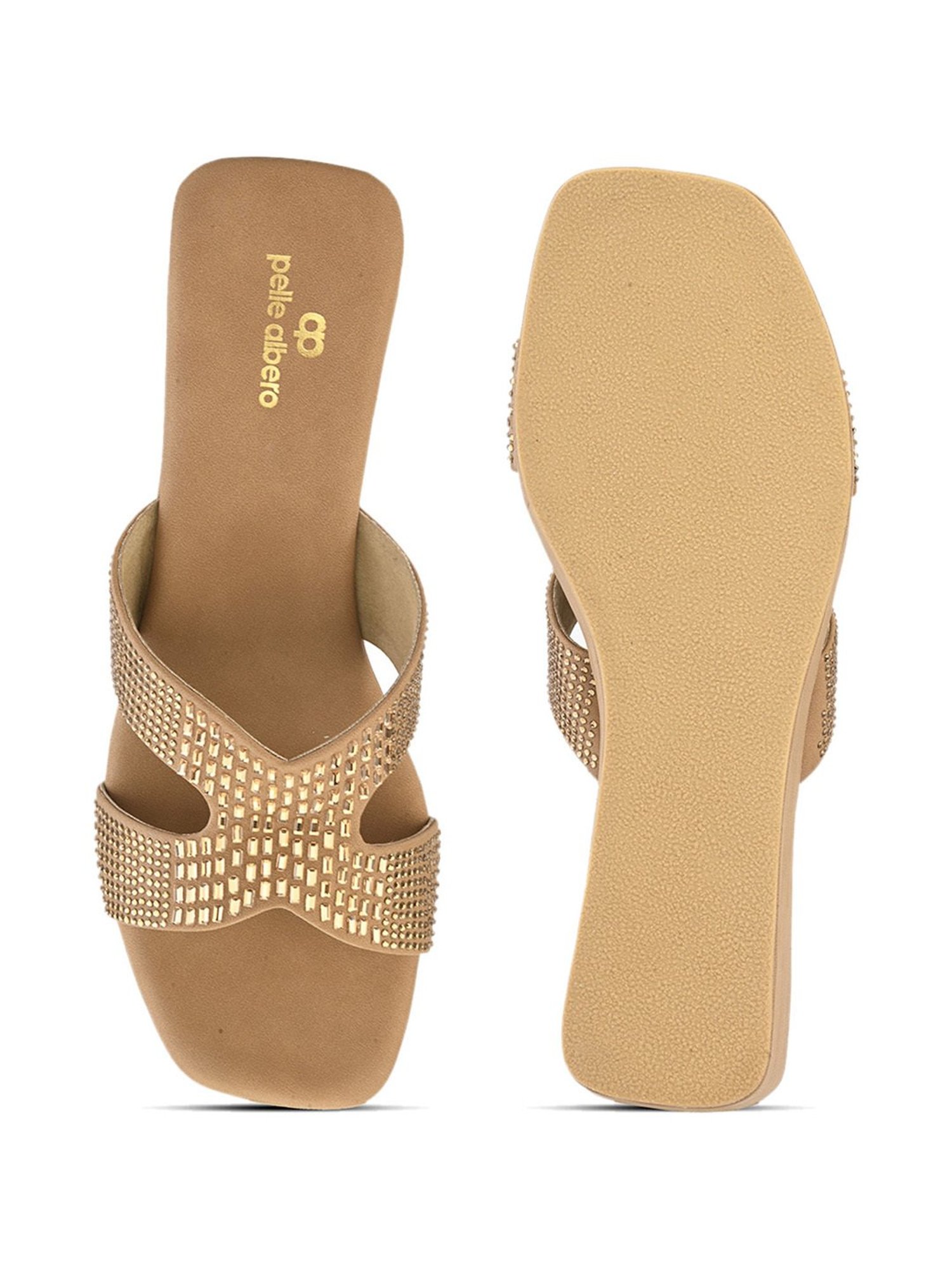 Pelle Albero Women's Tan Ethnic Wedges