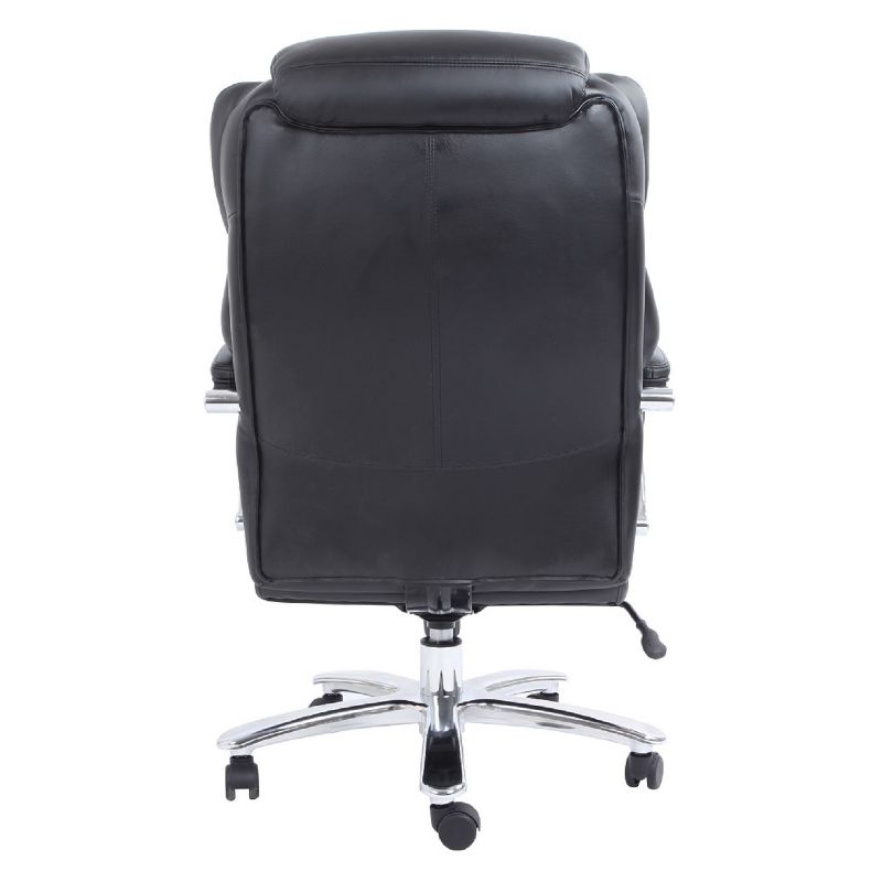 Admiral III Big and Tall Executive Leather Chair Black - OneSpace