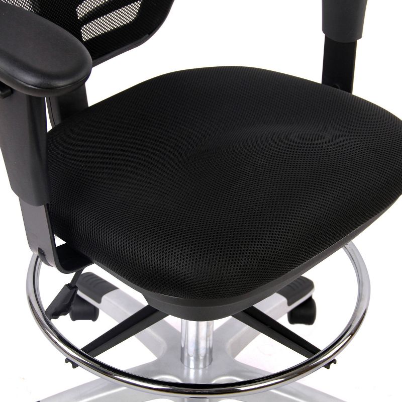 Mission Drafting Chair Black - Poly & Bark