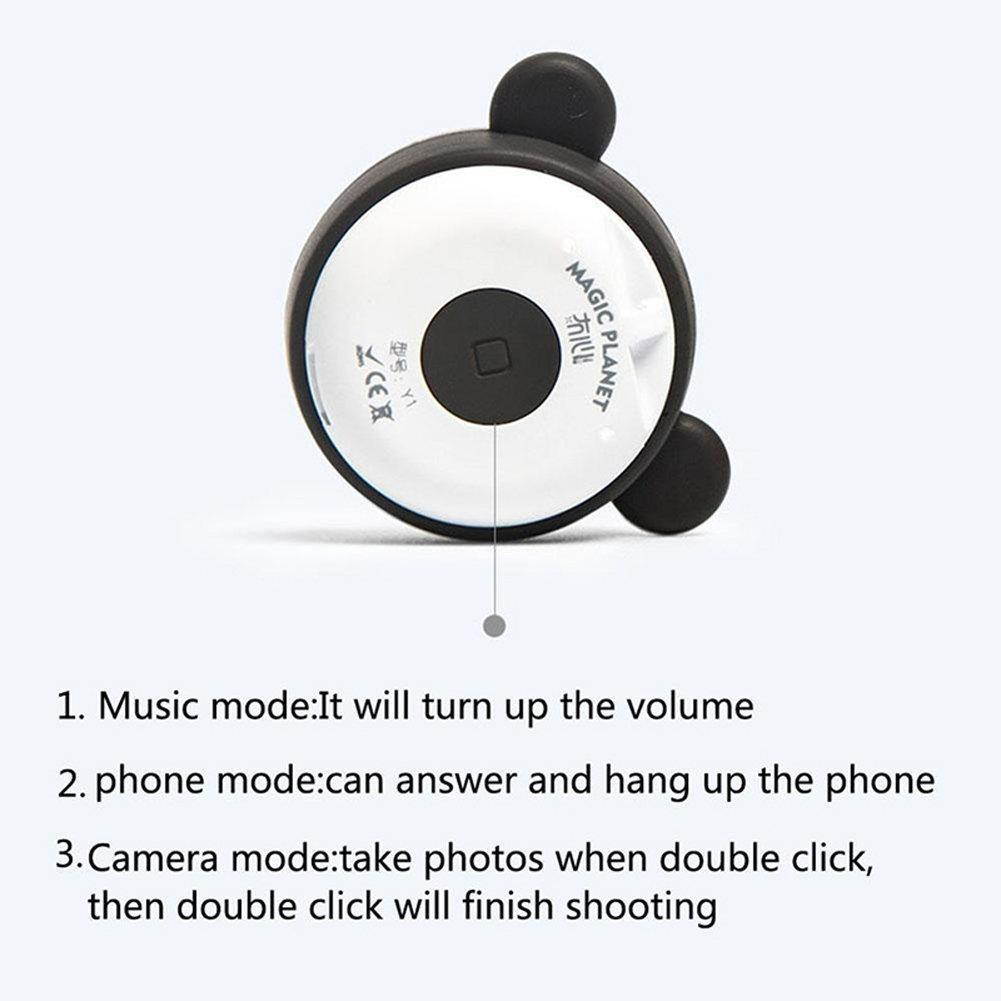 EIGIIS Mini Bluetooth Speaker Wireless Stereo Animal Modeling With Self-Timer Function Christmas Gift (Bear)