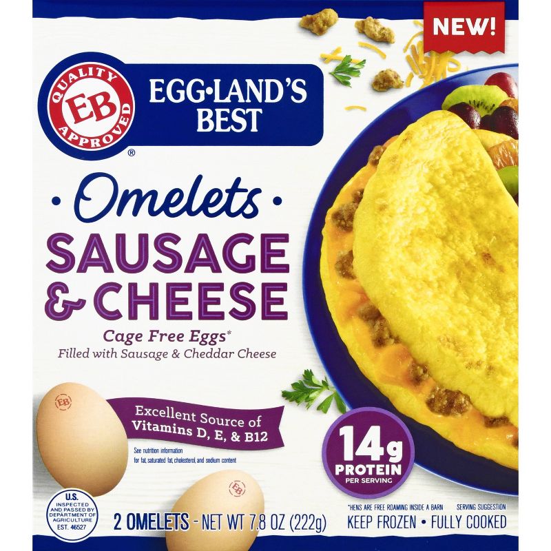 Eggland's Best Sausage & Cheese Frozen Omelet - 2ct
