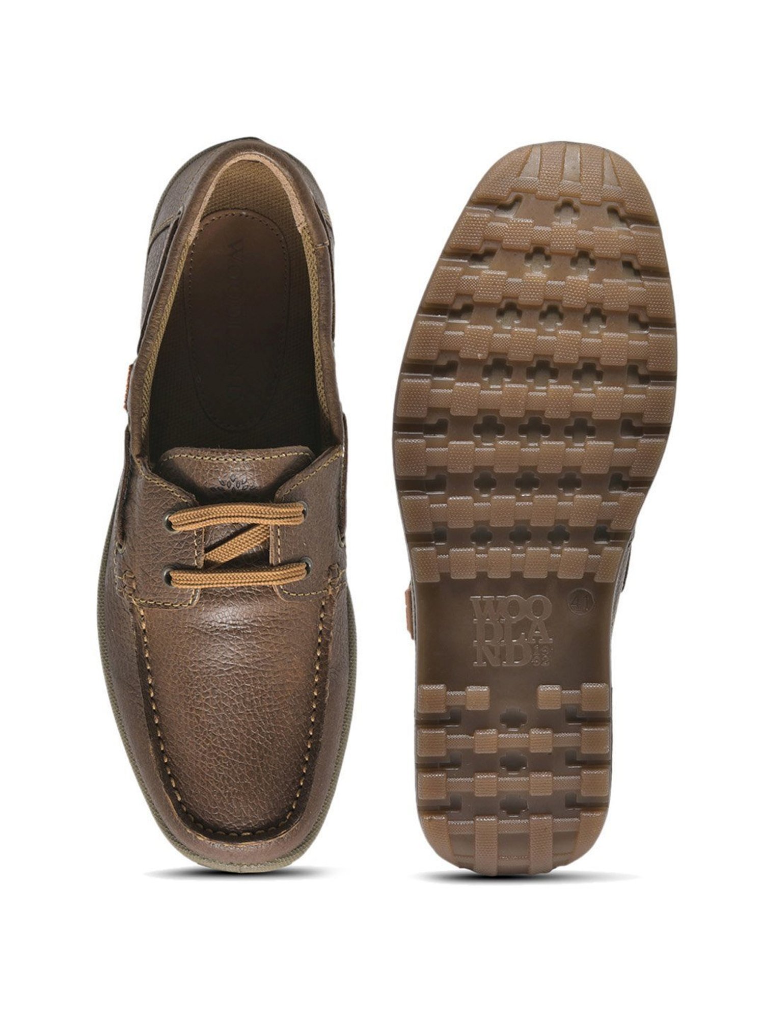 Woodland Men's Camel Boat Shoes