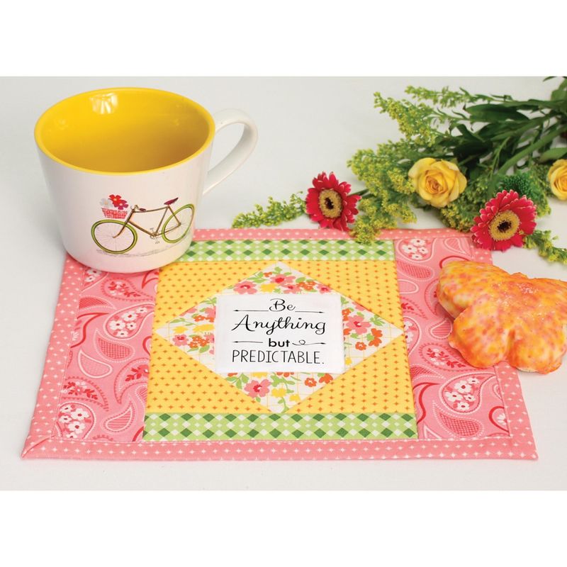 June Tailor Quilt As You Go Inspirational Mug Mats Kit-Charming Series