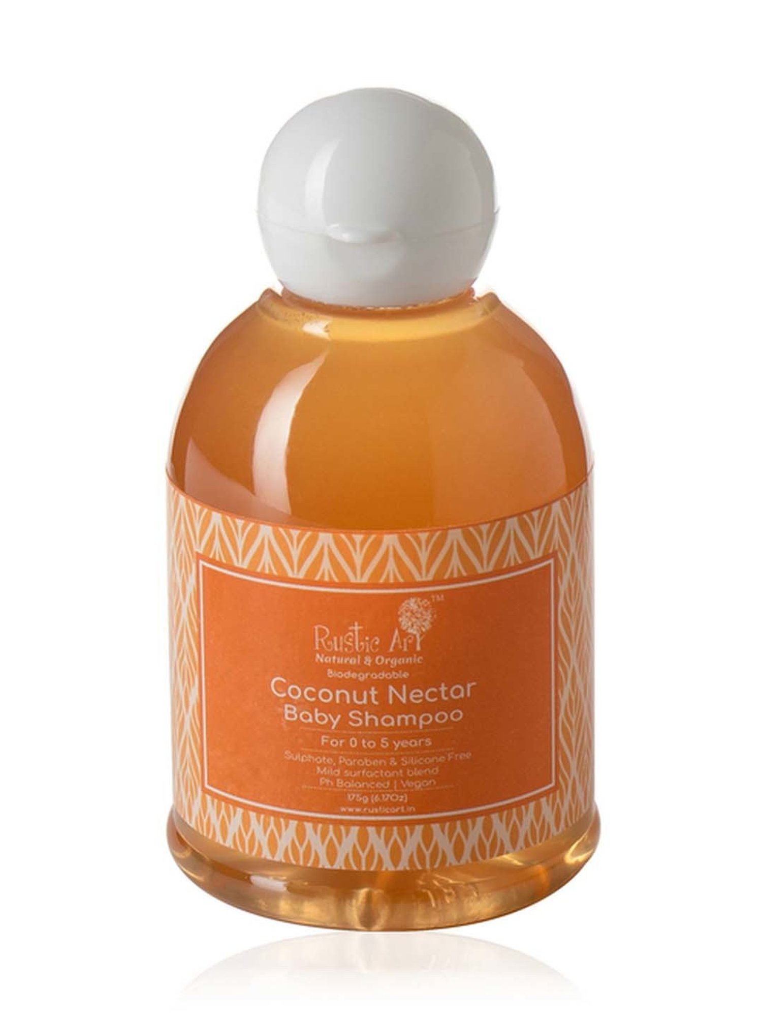 Rustic Art Coconut Nectar Baby Shampoo - 175 gm