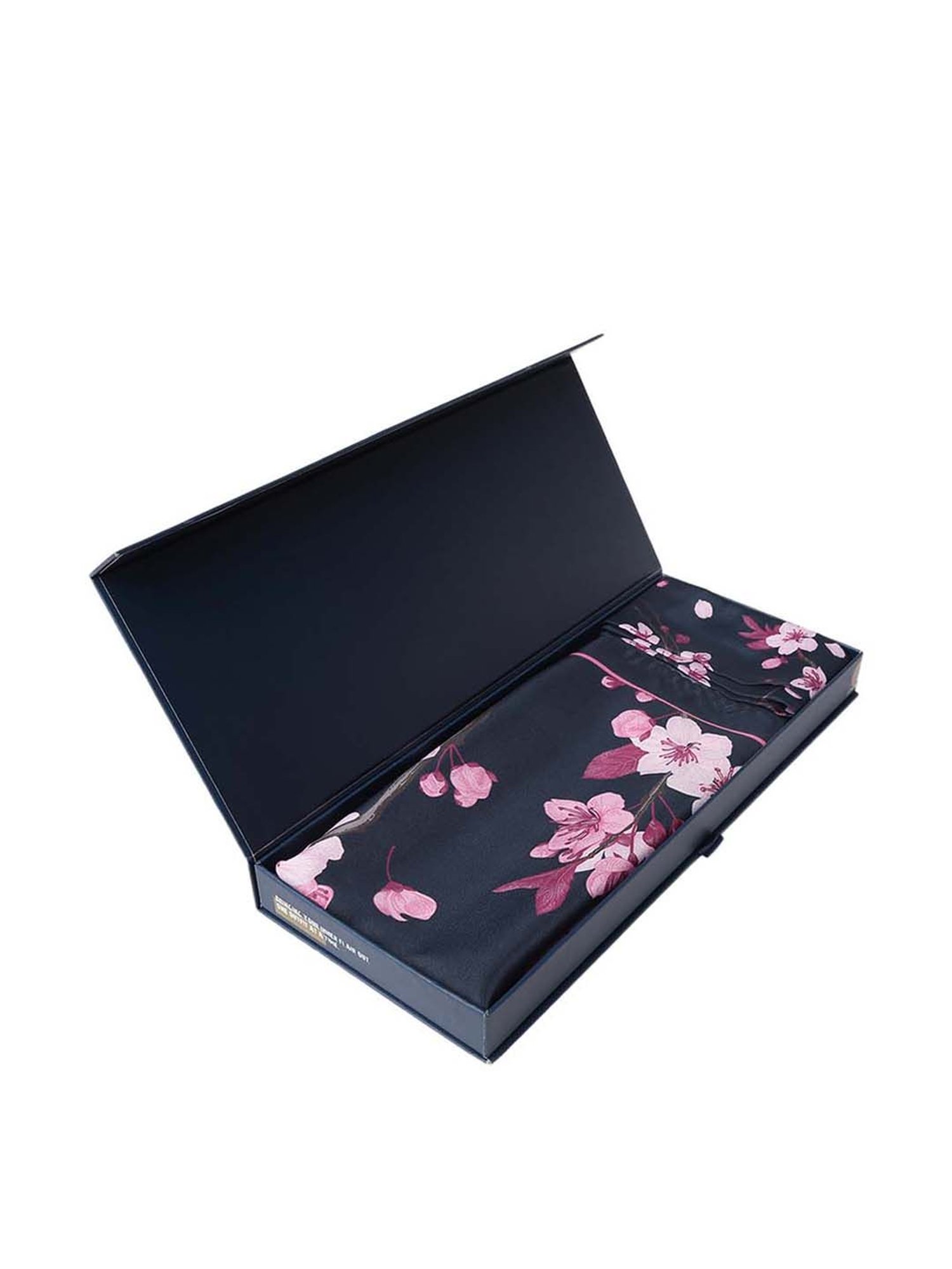 Tossido Navy Blue Printed Stole