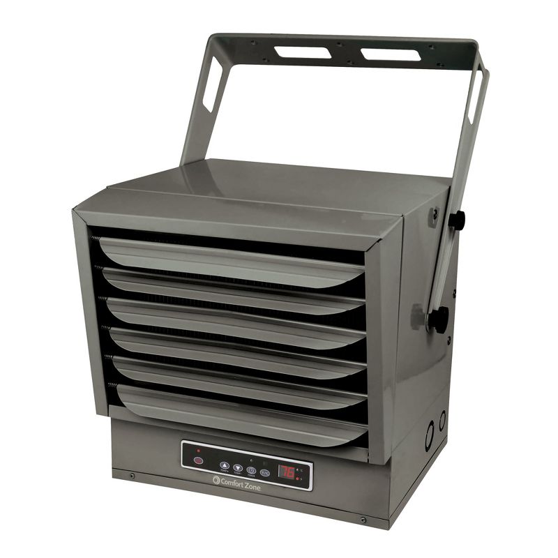 Comfort Zone Innovative 10,000-Watt Heavy-Duty Ceiling-Mounted Fan-Forced Industrial Fan Heater Furnace with Remote Control