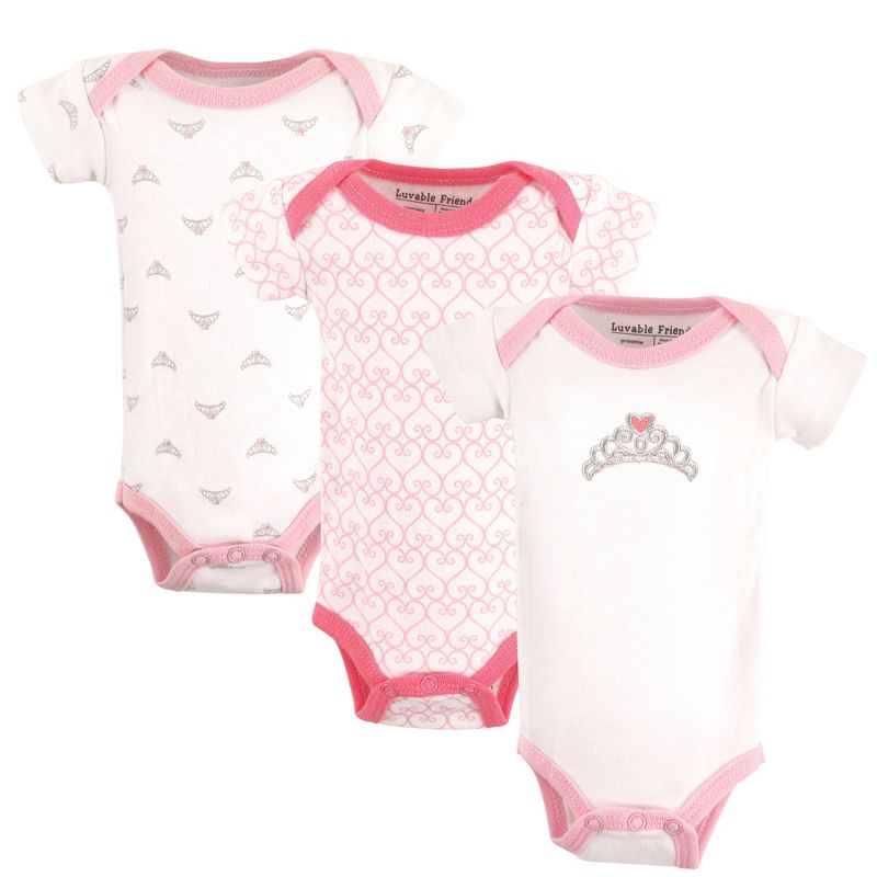 Lamaze Baby Girls' Organic 4pc Bodysuit Gift Set - Pink Newborn