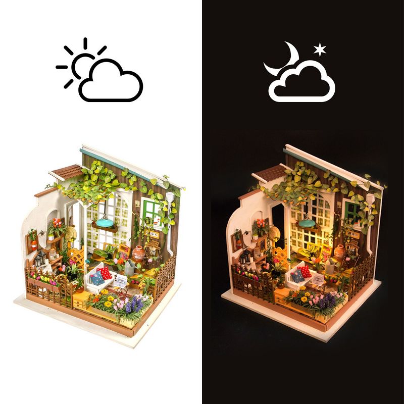 Hands Craft DIY 3D Wooden Puzzles -  Miniature House: Miller's Garden