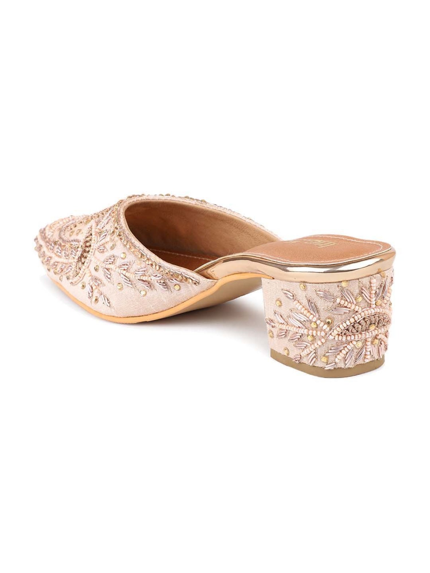 Inc 5 Women's Rose Gold Mule Shoes