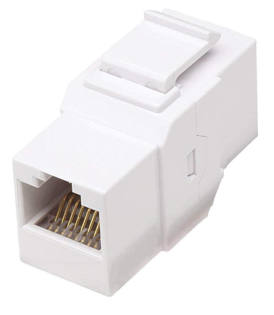 Intellinet, RJ45 Female to Female UTP CAT.6 Keystone Coupler, White