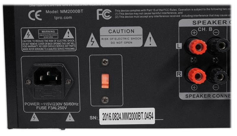 MM2000BT Bluetooth Karaoke Mixer System+(4) 6.5" Black Ceiling Speakers