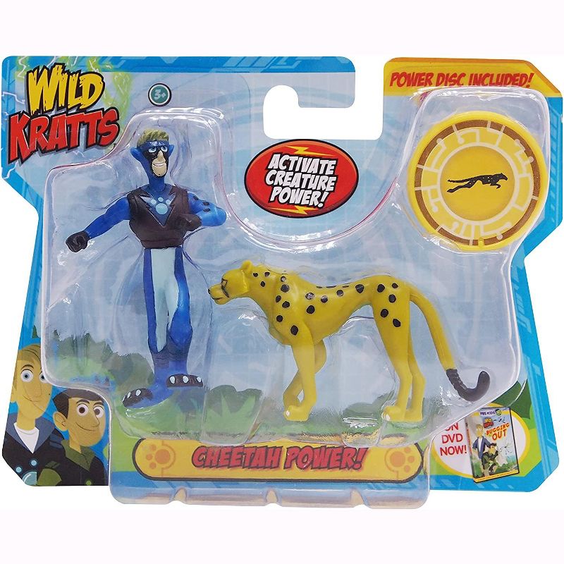 Jazwares Wild Kratts Creature Power Action Figure Toys - Cheetah Power, Set of 2