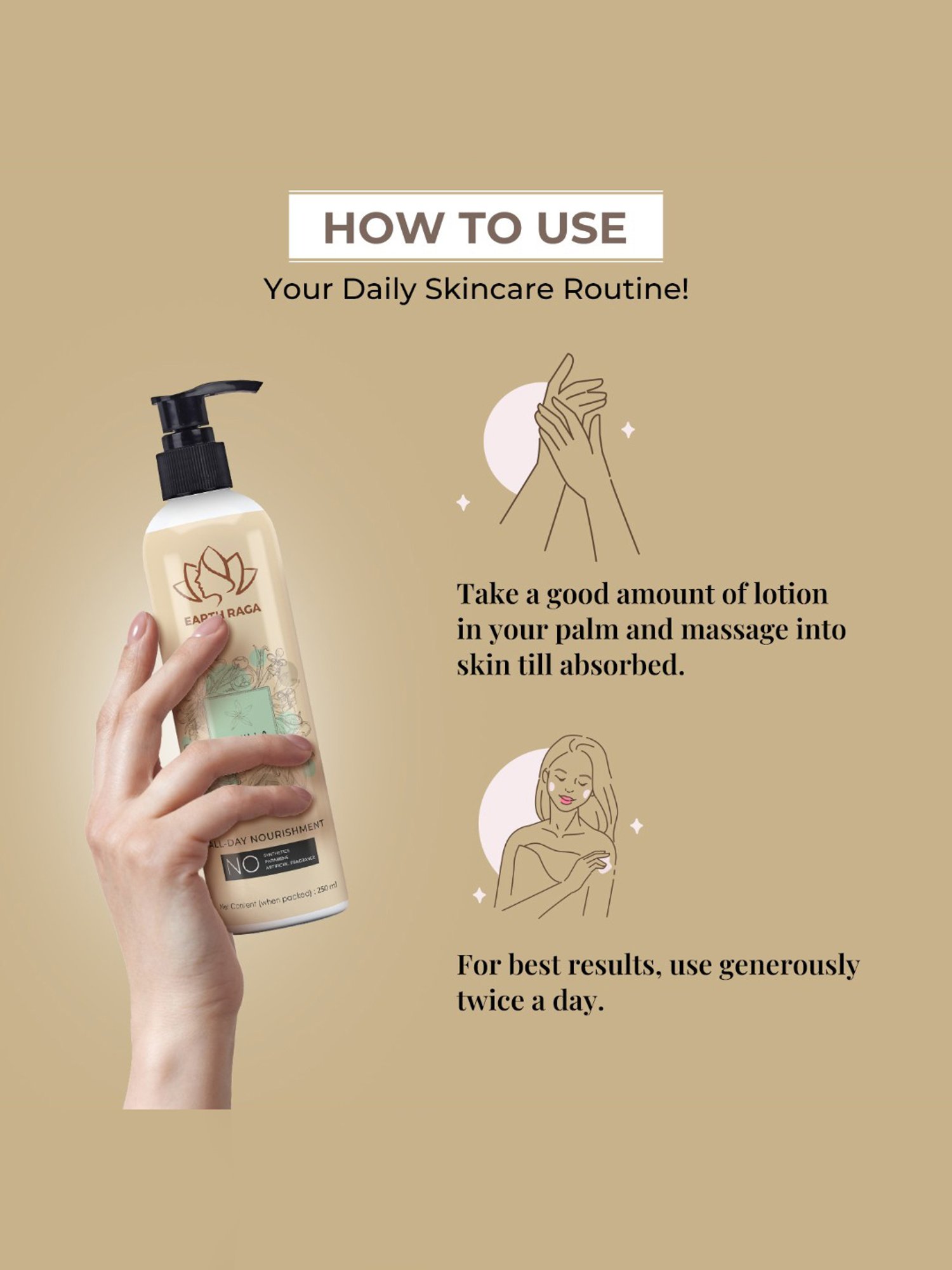 Earthraga Vanilla Body Lotion - 250 ml