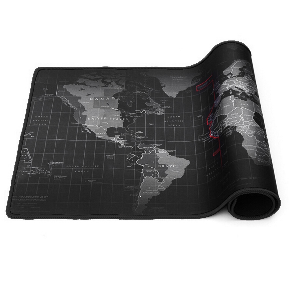 Gaming Mouse Pad, Extended Size 800*300*3mm(31.4&times;11.8&times;0.12 inch) for Professional eSports,World Map Large Mouse Pad for Wireless Mouse