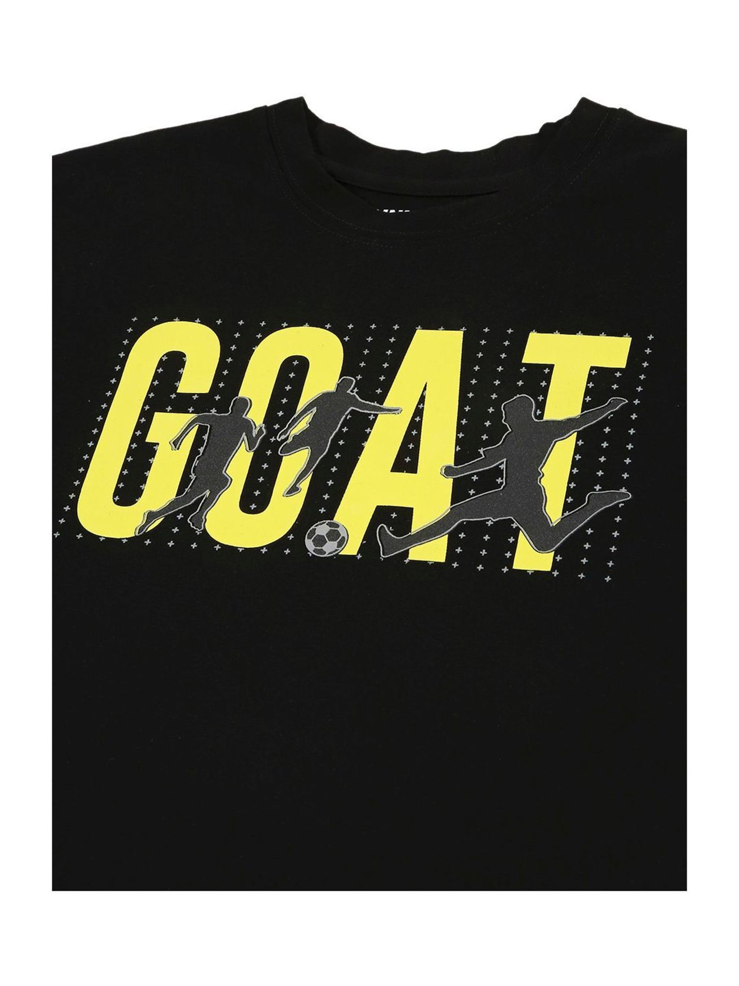 Gini & Jony Kids Black Cotton Printed T-Shirt