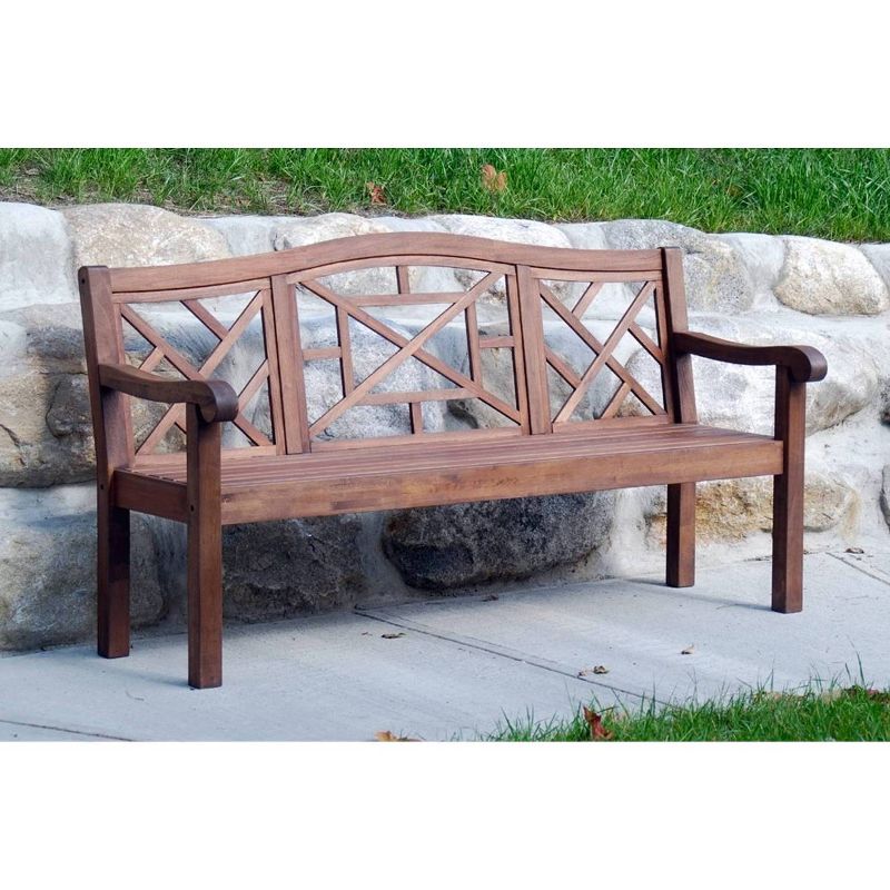 72.5" Eucalyptus Carlton Bench Natural Oil Finish - ACHLA Designs