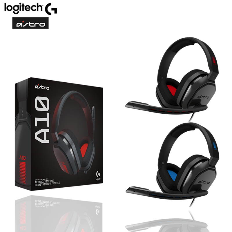Logitech ASTRO A10 Wired Headset Over-Ear Gaming Headphones Noise Cancellation For PlayStation 4,PS4,Xbox One, PC, Mac,Switch