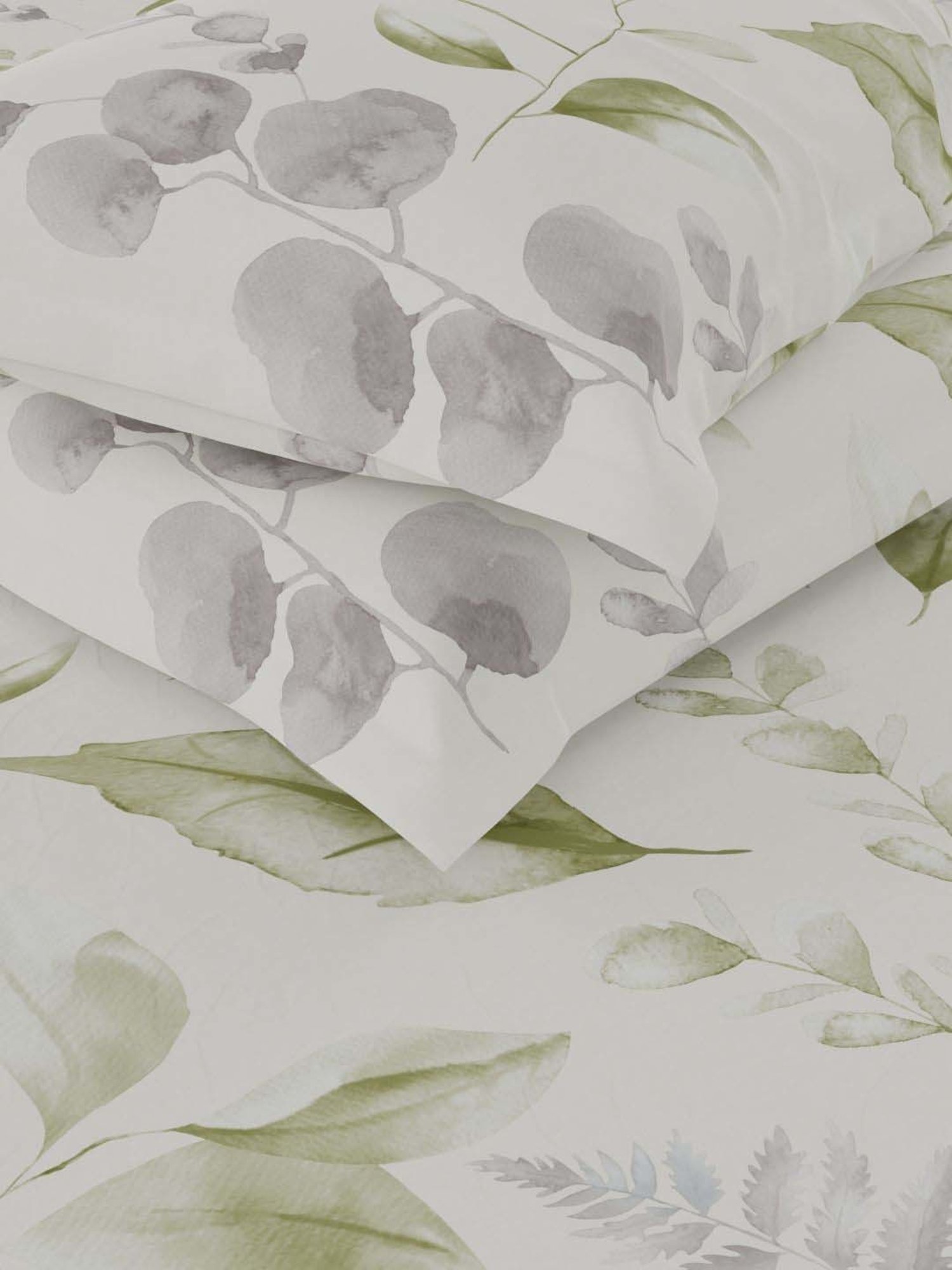 Bianca La-vogue White & Olive Microfibre 152 TC Extra Smooth Double Size Bed Sheet with Pillow Cover