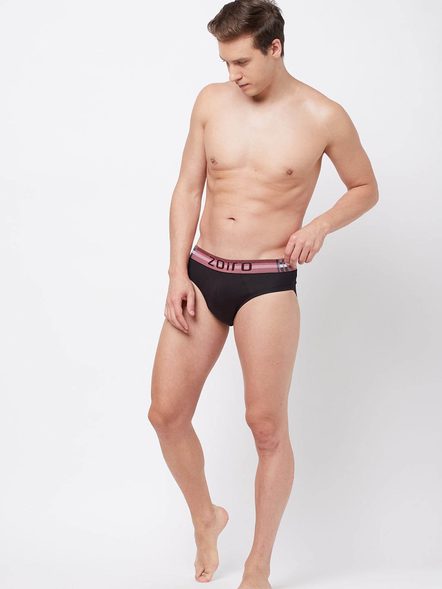 Zoiro Black Regular Fit Briefs - Pack Of 2