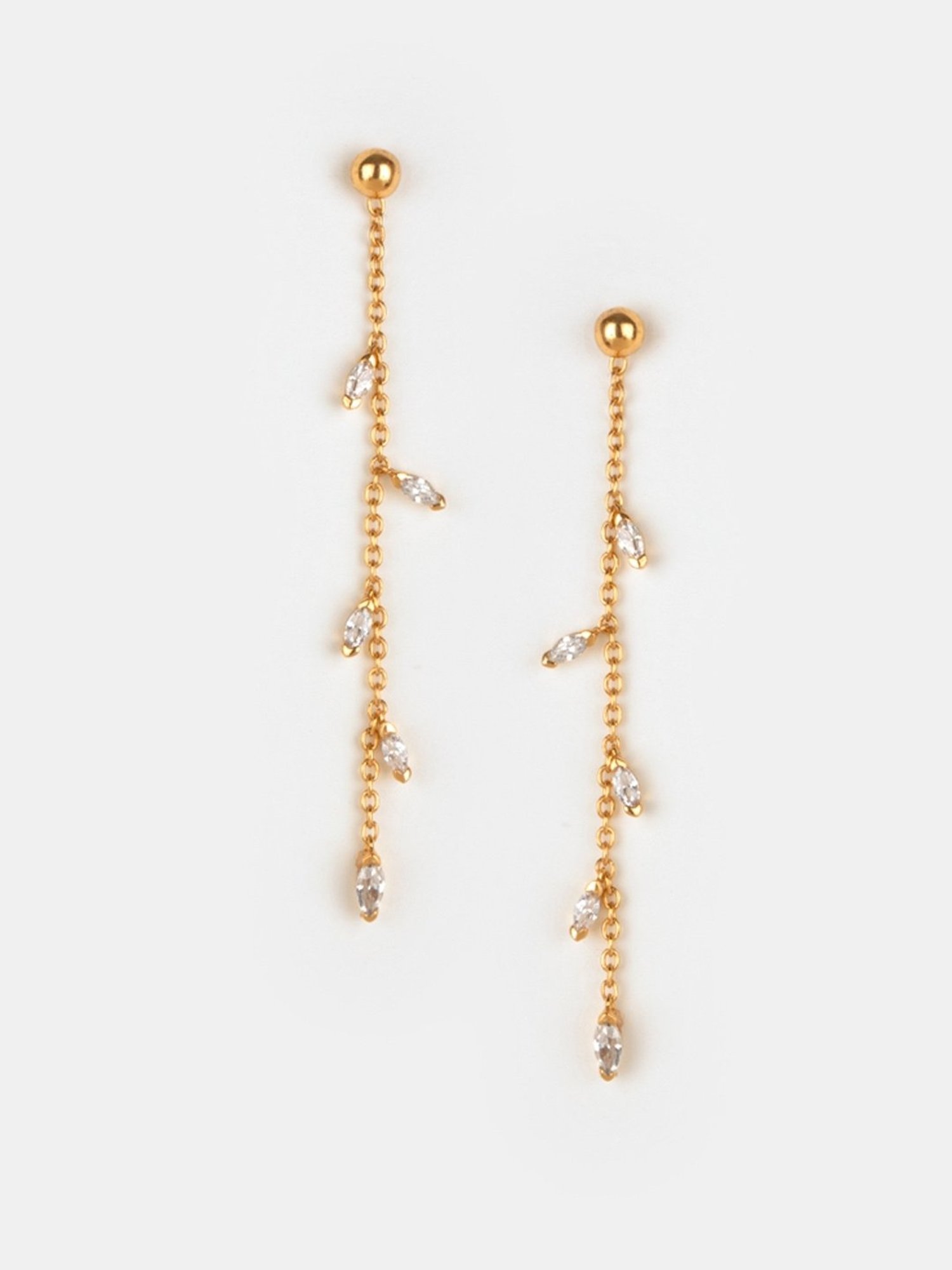 Shaya 92.5 Sterling Silver Trailing Vines Earrings for Women