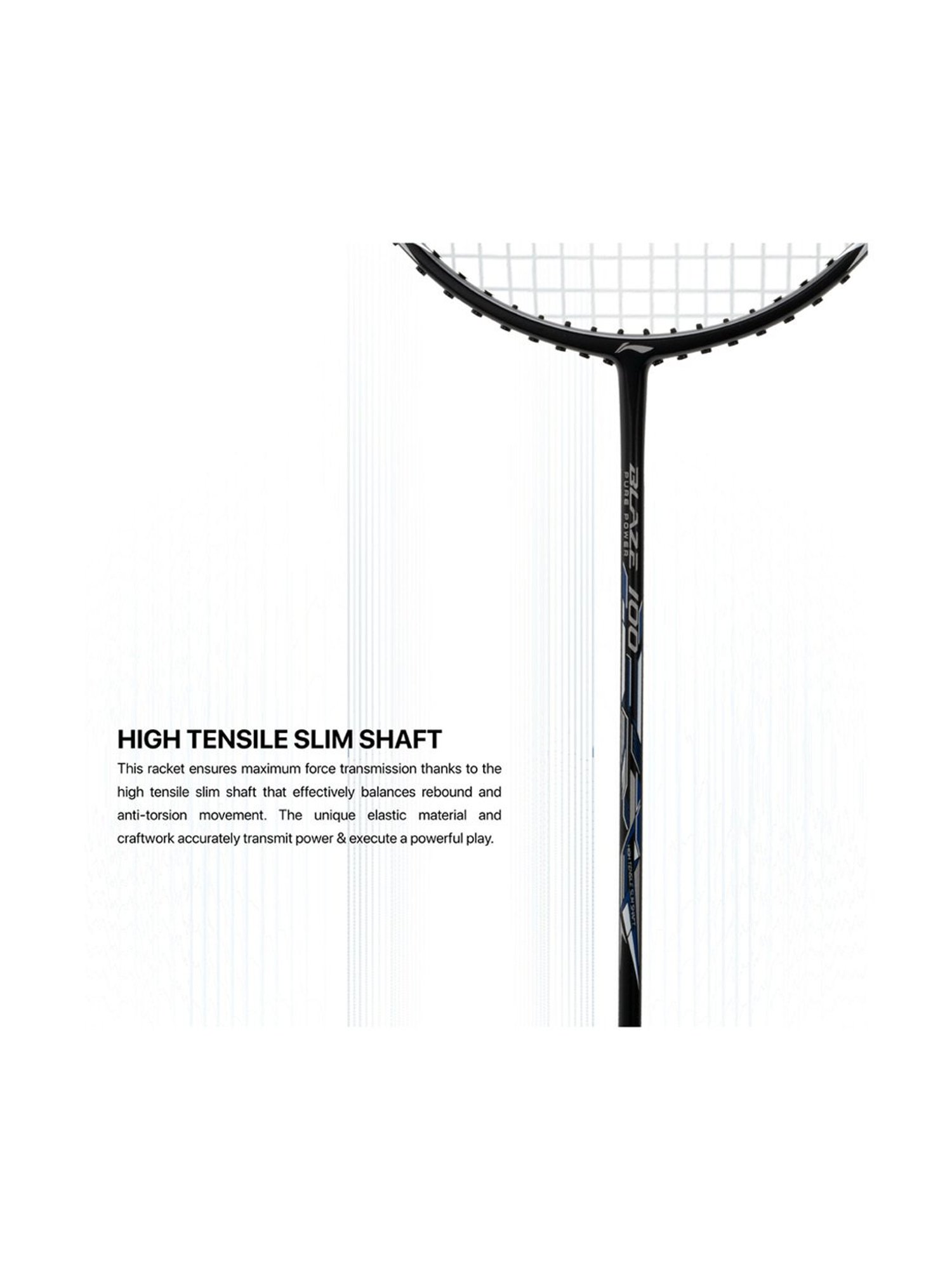 Li-Ning Blaze 100 Badminton Racket (Black) Size - Medium