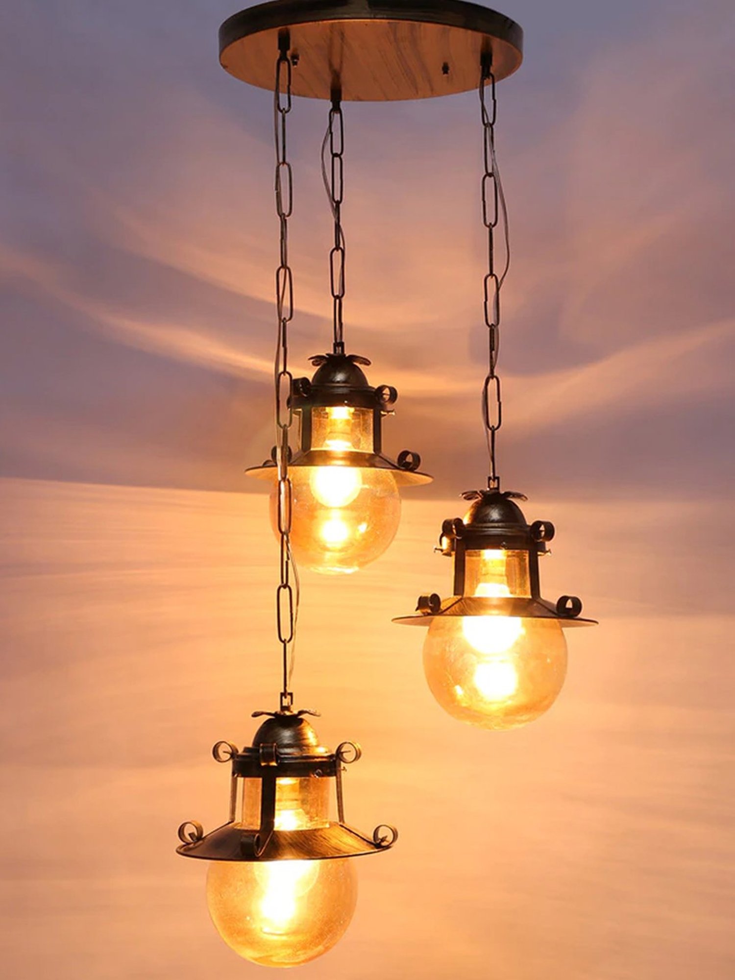 DecorativeRay Copper Hanging Light - Set of 1