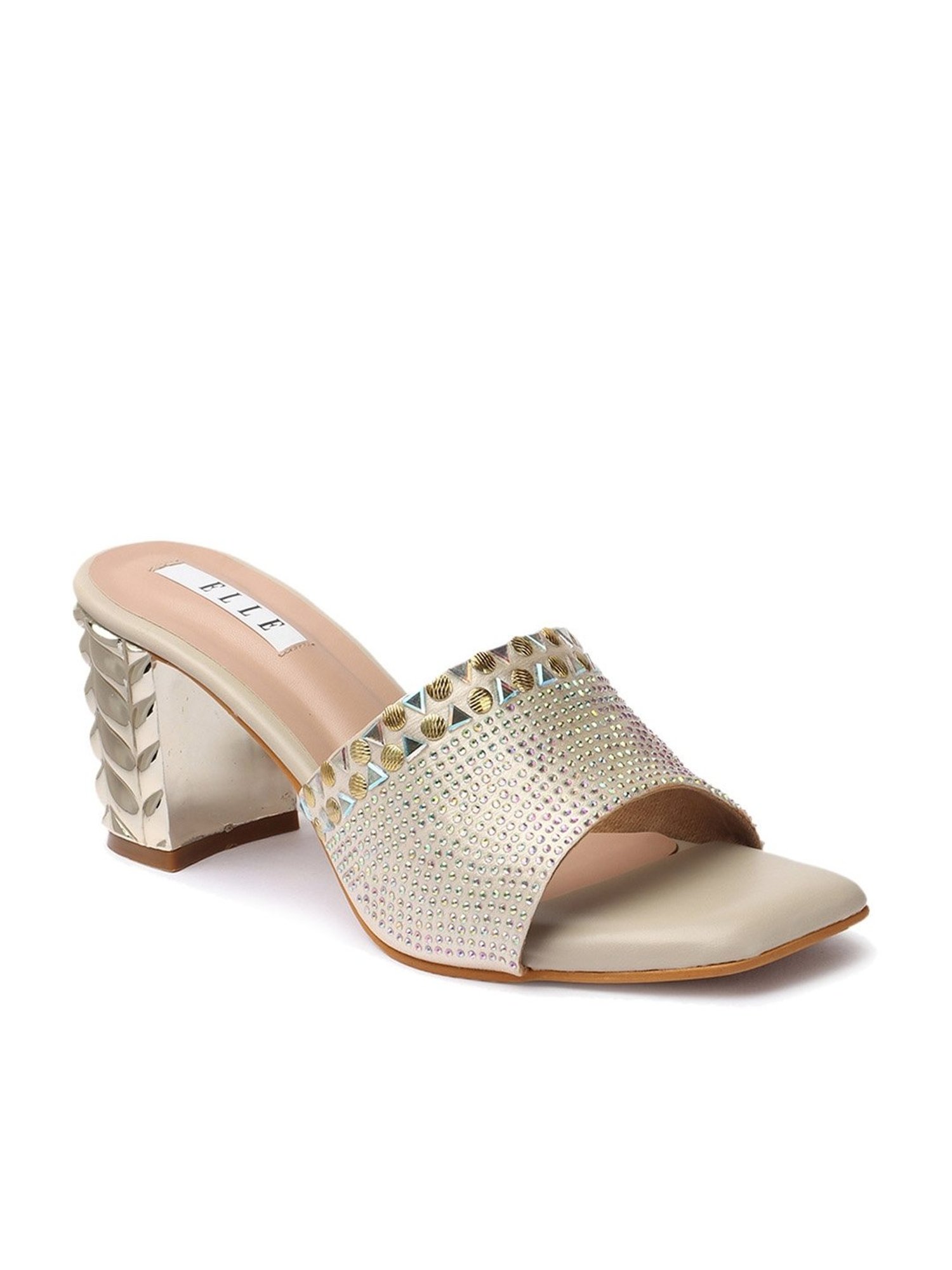 Elle Women's Gold Ethnic Sandals