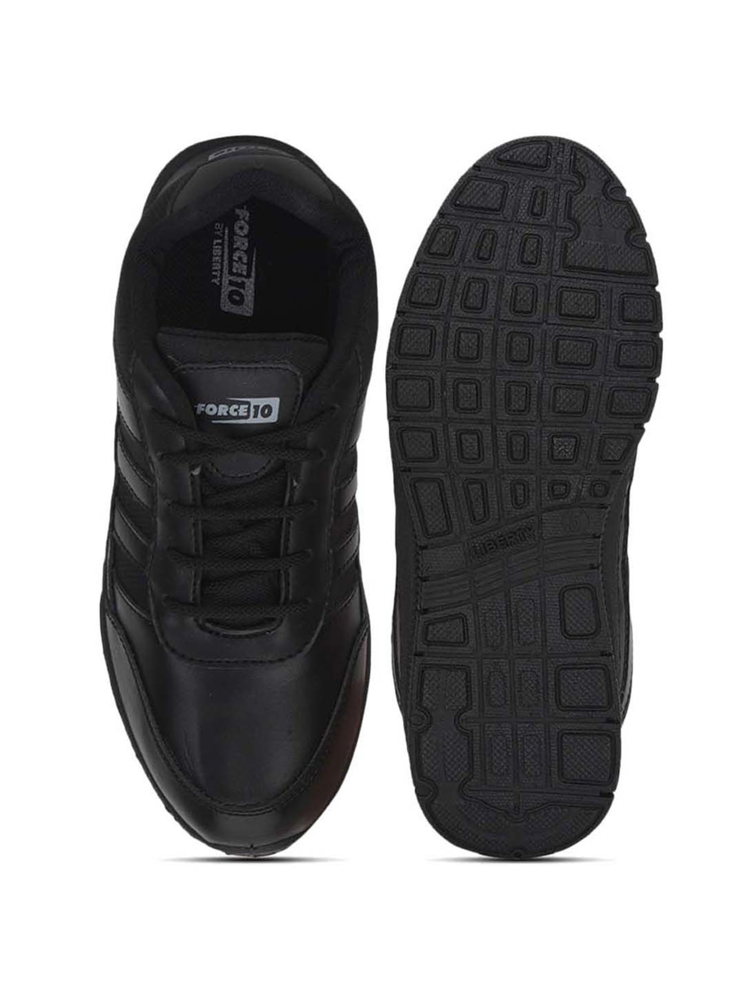 Force 10 By Liberty Kids Black Lace Up Shoes