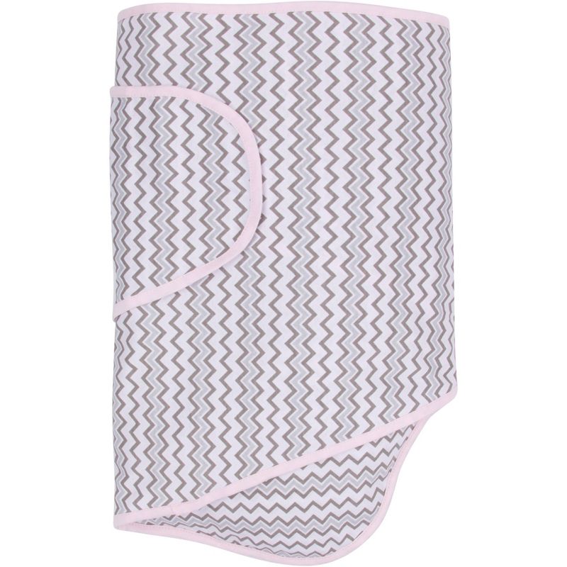 Miracle Blanket Swaddle Wrap Pink Chevron