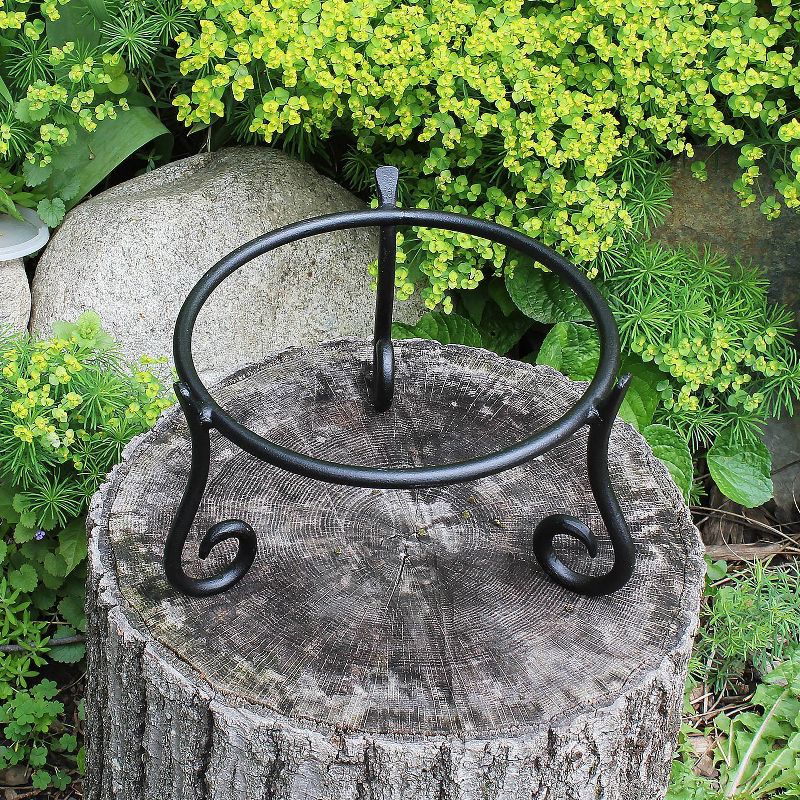 Rectangular Metal Butterfly Plant Stand - Antique Bronze