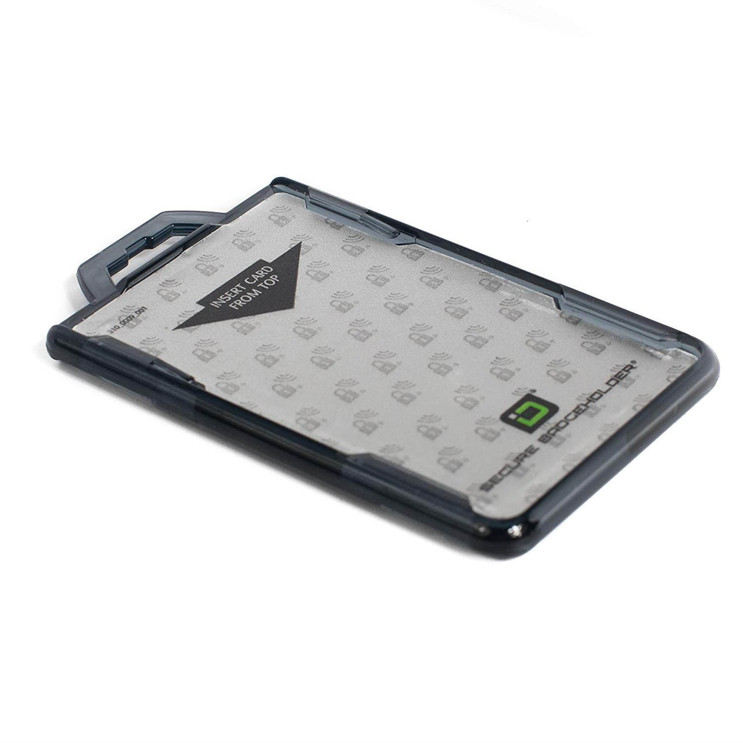 RFID Blocking Badge Holder DuoLite by ID Stronghold - FIPS Approved Badge Holder - 100% USA Made (Black)