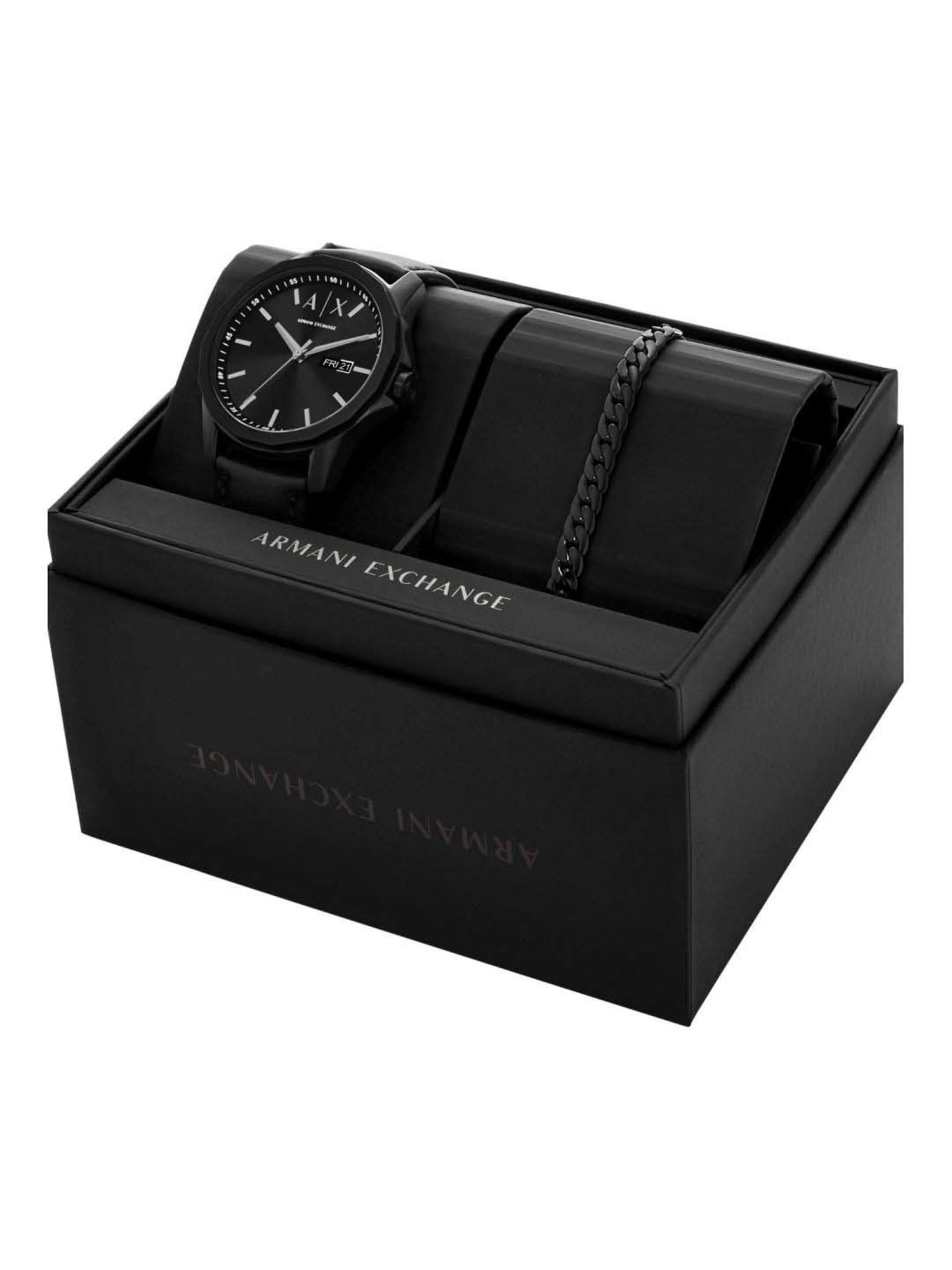 Armani Exchange AX7147SET Analog Watch with Bracelet for Men