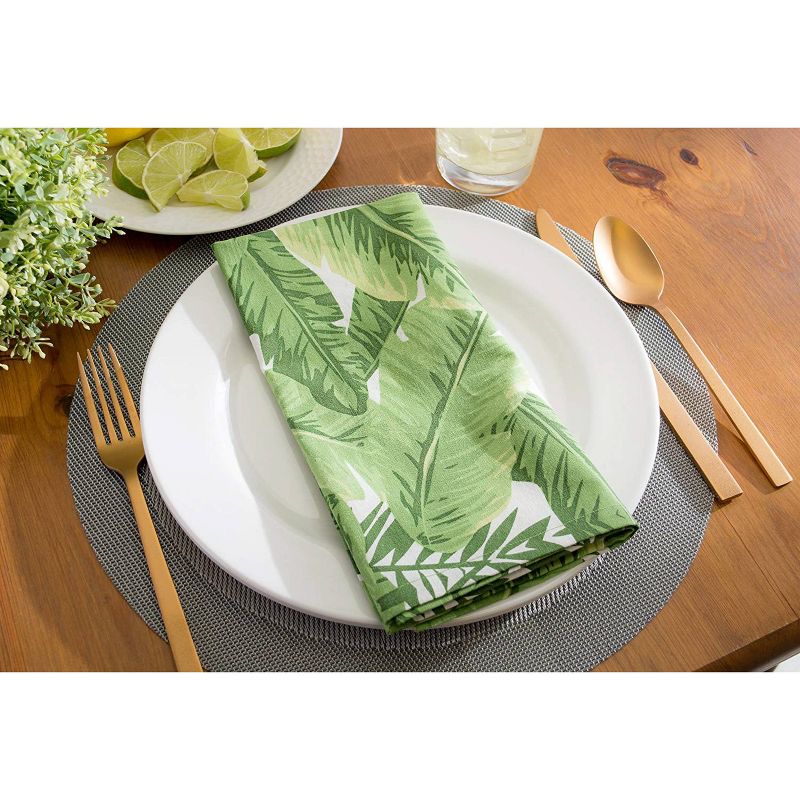 6pk Cotton Banana Leaf Napkins - Design Imports