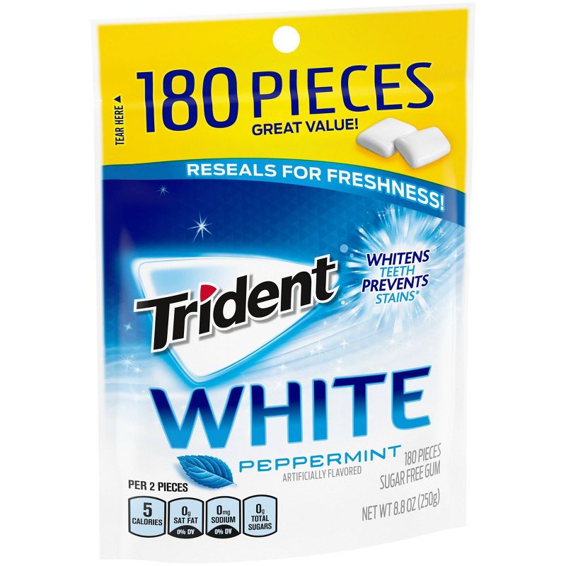 Trident White Peppermint Sugar-Free Gum - 180ct