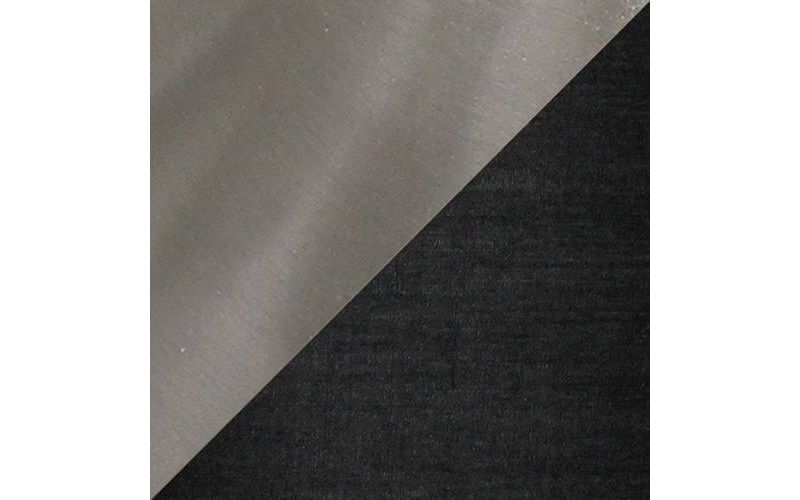 Tapered Desk Lamp with Fabric Drum Shade Black/Silver - Simple Designs