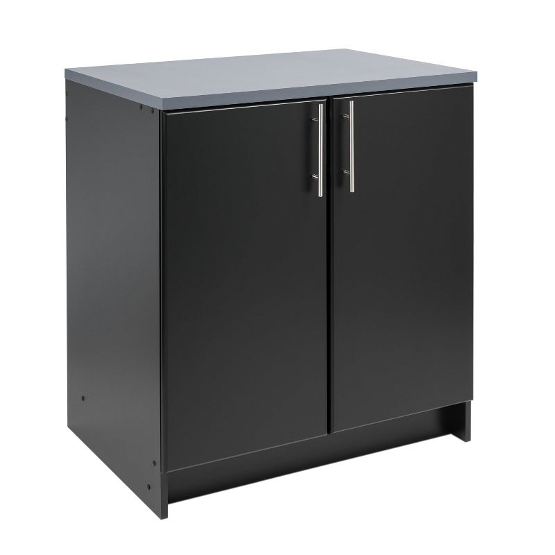 112" Elite with 9 Storage Cabinet Set Black - Prepac